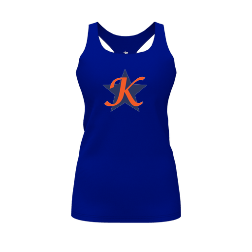 [FT0TRBRY-FYS-LOGO1] Decker Racerback Tank Top (Female Youth S, Royal, Logo 1)