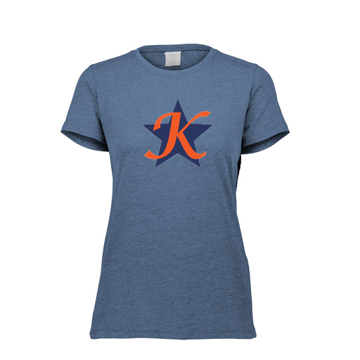 [FTSCUBNV-FAXS-LOGO1] Decker Women's Tri-Blend T-Shirt - Short Sleeve (Female Adult XS, Navy, Logo 1)