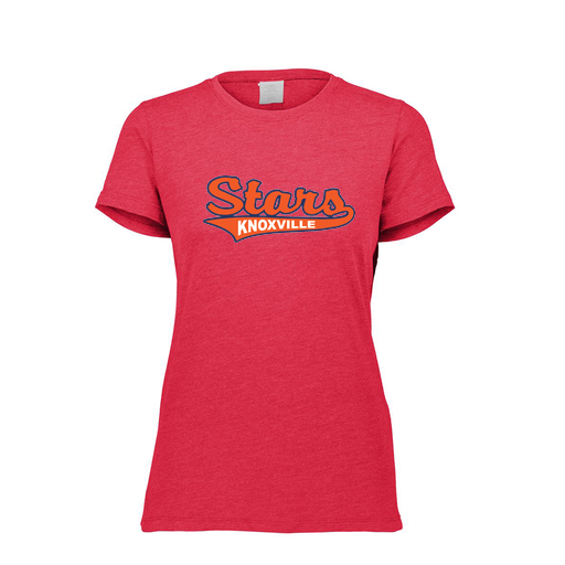 [FTSCUBRD-FAXS-LOGO3] Decker Women's Tri-Blend T-Shirt - Short Sleeve (Female Adult XS, Red, Logo 3)