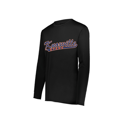 [222822.080.XS-LOGO2] Men's LS Smooth Sport Shirt (Adult XS, Black, Logo 2)