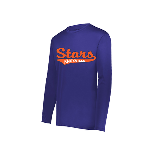 [222822.747.XS-LOGO3] Men's LS Smooth Sport Shirt (Adult XS, Purple, Logo 3)