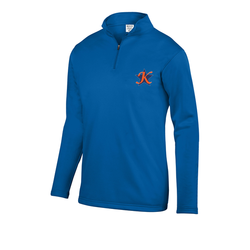 [FOLQFFRY-AS-LOGO1] Decker Men's FlexFleece 1/4 Zip (Adult S, Royal, Logo 1)