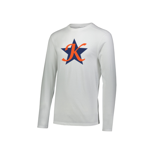 [FTLCUBWH-YS-LOGO1] Decker Youth Tri-Blend T-Shirt - Long Sleeve (Youth S, White, Logo 1)